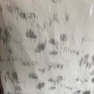 White and silver dressy tank top